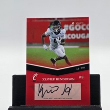 2024 ONIT Athlete Cincinnati Bearcats Auto Xzavier Henderson /250