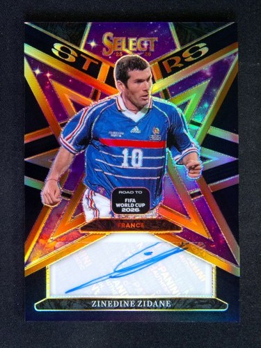 1/1 One of One 2025-26 Panini Select World Cup Zinedine Zidane Auto Stars Black