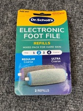 Dr Scholls Electronic Foot File Refills 2 Count Ultra & Regular Coarse Amope