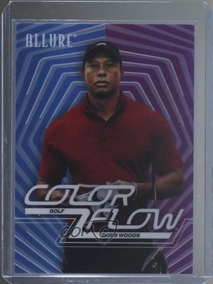 2025 Upper Deck Allure SE Color Flow Blue Purple 1/25 Tiger Woods #LCBP-1 1g0e