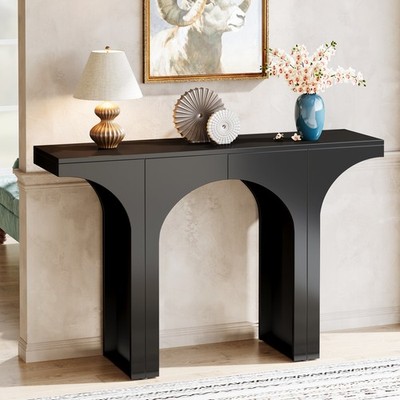 47-Inch Modern Console Table for Entryway Hallway, Accent Table with Arch Base