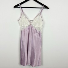 Linea Donatella Lavender Chemise Lace Trim Size Medium