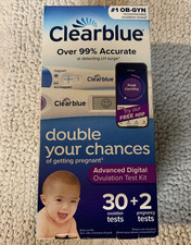 Clearblue Advanced Digital Ovulation Test  2 Pregnancy Test 30 Count Exp 12/26 