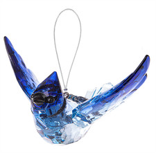 Crystal Expressions Ganz Blue Jay Ornament with Charm, ACRY-1071