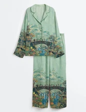 Women’s Lord Of The Rings Fantasy Fellowship Long Sleeve Satin Pajama Set