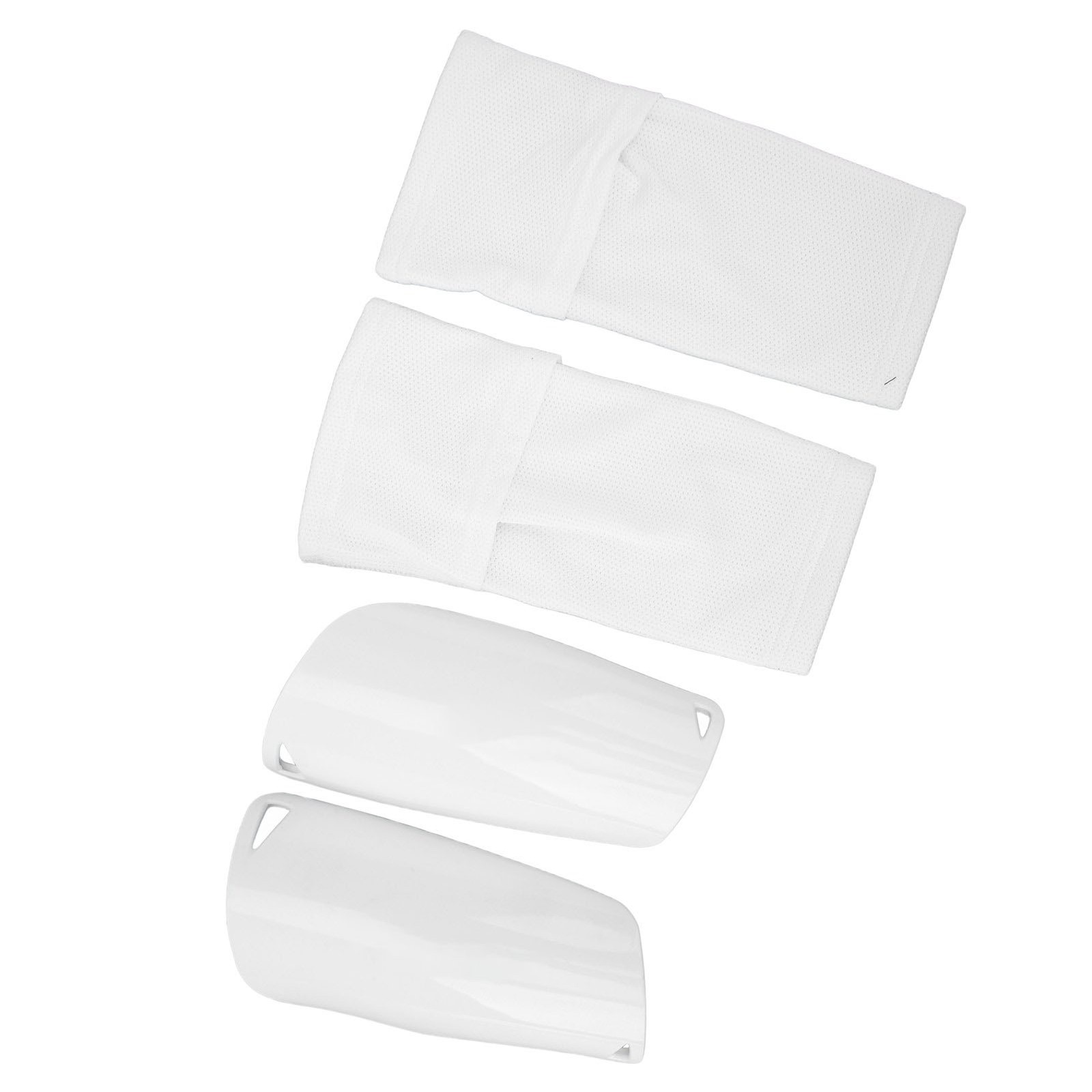 ✿ White M 1Pair Soccer Shin Guard Sock Soccer Shin Guards Pads Leg Performanc EC