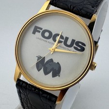 VTG Focus Image Quartz Watch Unisex 32mm Gold...