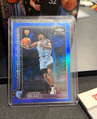 Topps 2025-26 Topps Chrome Javon Small RC Color Match #199 017/150 Memphis Grizz