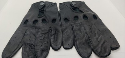 Pratt And Hart - Silverstone Driving Gloves Genuine Sheep Leather Black Size 4XL