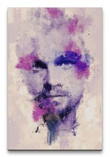 Quadro su tela 60x90 cm Leonardo DiCaprio ritratto arte astratta attore