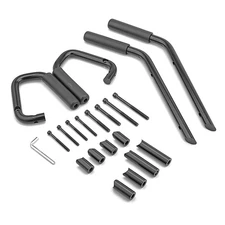 Front Rear Grab Roll Bar Pull Handles Kit For Jeep Wrangler JK Unlimited 07-2018