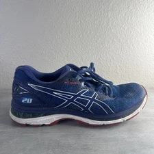 Asics Mens Gel Nimbus 20 T800N Blue Running Shoes Sneakers Size 10