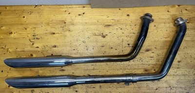 Harley Softail Cycle Shack Chrome Exhaust Pipe System No Mount