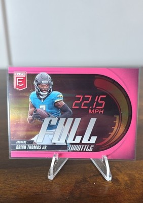 2025 Panini Donruss Elite - Full Throttle Brian Thomas Jr. #2 Pink