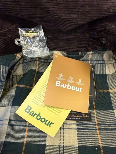 Men's Barbour Beaufort Waxed Jacket - Size 38 - Sage Green -NEVER WORN with tags image 11