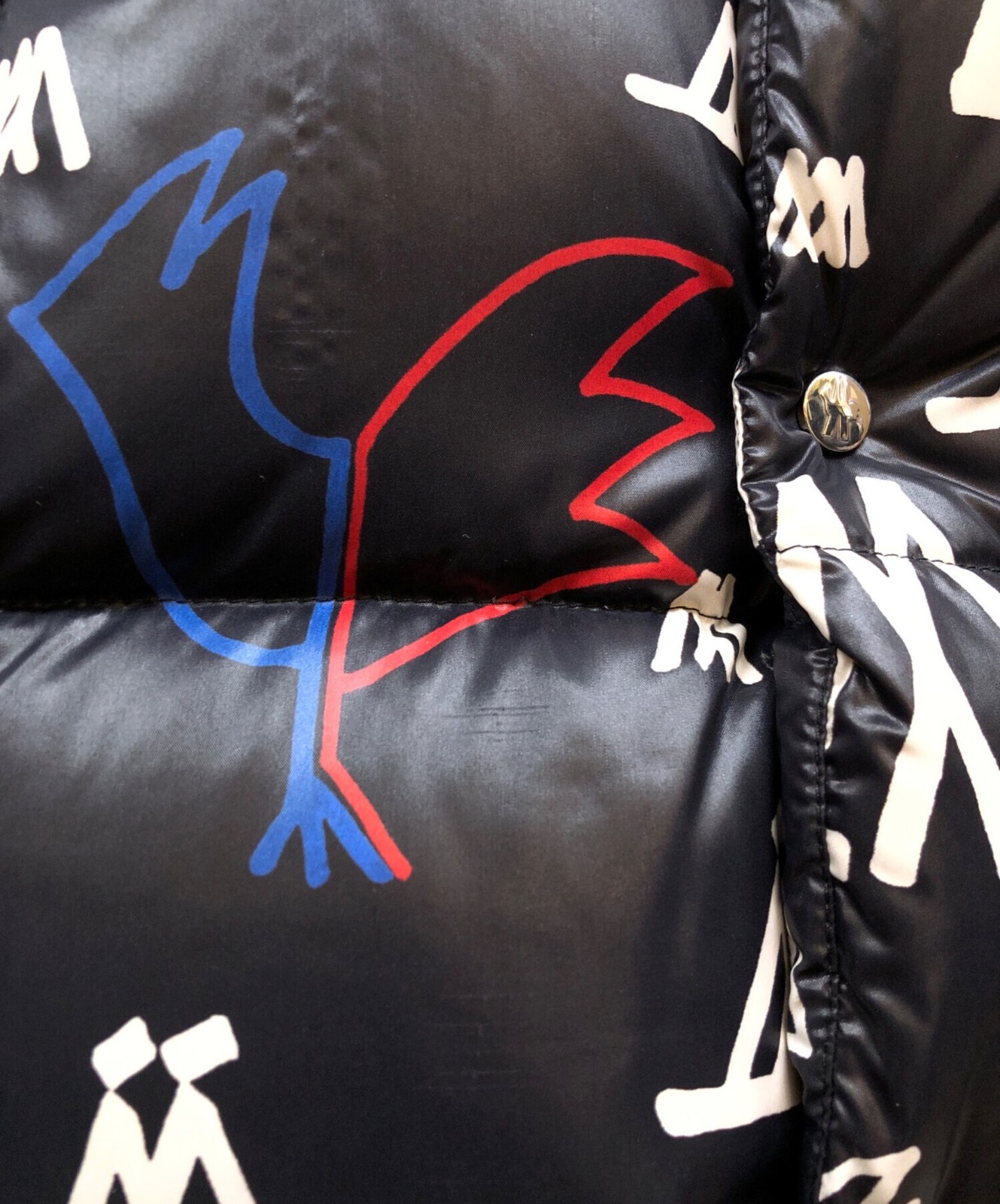 MONCLER GENIUS Graphic Logo Down Jacket/ Navy/ Size 2 thumbnail 10