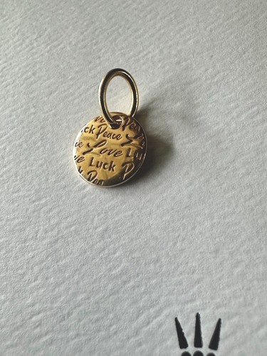 Pandora Peace, Love And Luck 14k Dangle Charm