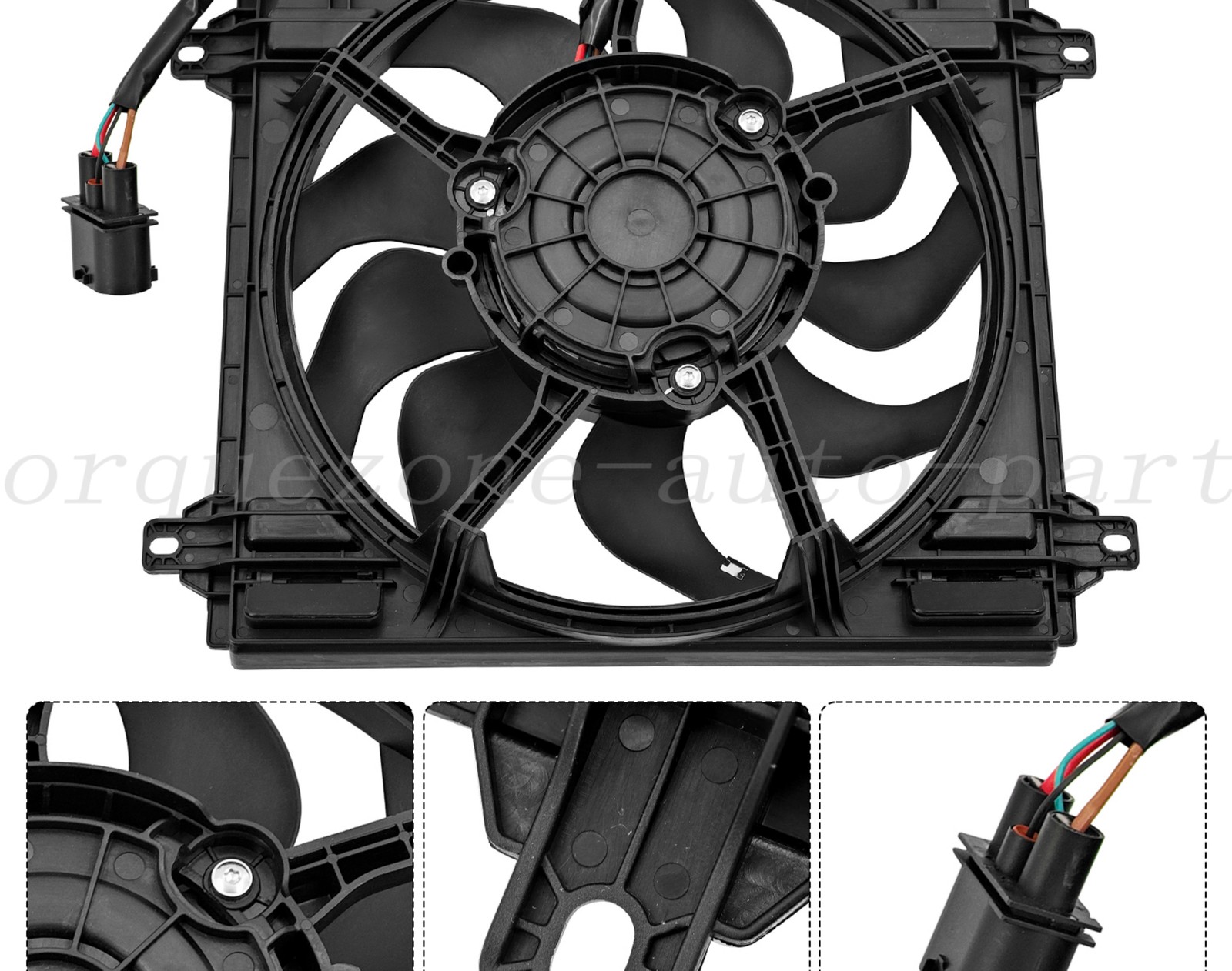 NEW For Audi R8 Lamborghini Huacan LP610 LP580 Radiator Cooling Fan 4S0121203B