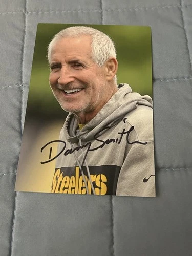 Pittsburgh Steelers DANNY SMITH Signed 4x6 Photo NFL FOOTBALL AUTOGRAPH 1A