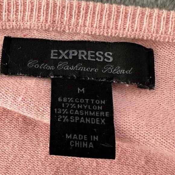 Cárdigan suéter vintage Express algodón cachemir con cuentas para mujer mediano años 90 Y2K Foto 4 de 4