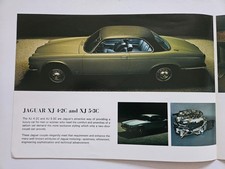 JAGUAR XJ 4.2C 5.3C COUPE SALES BROCHURE 1975