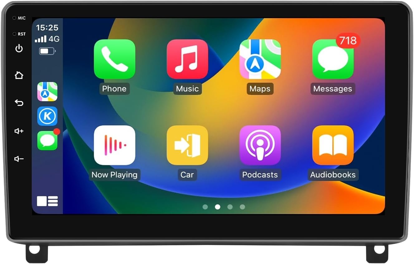 Autoradio Android 13 pour Peugeot 407 de 2004 à 2011 avec écran tactile 9 pouces et GPS