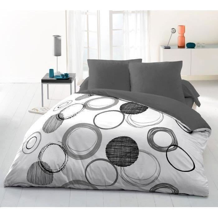 Housse de couette 220x240 cm en microfibre Audace avec 2 taies d'oreiller