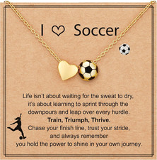 Softball/Soccer/Volleyball/Basketball Necklace for Girls Women, Sports Accessori