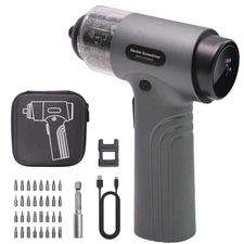 ANXTECH Cordless Electric Screwdriver Set Electronic Screw Gun Tools + LED Light