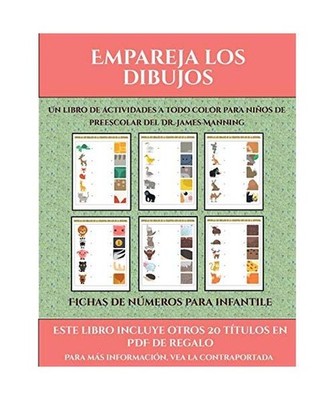 Fichas de números para infantile [Empareja los dibujos]: Este libro contiene 30