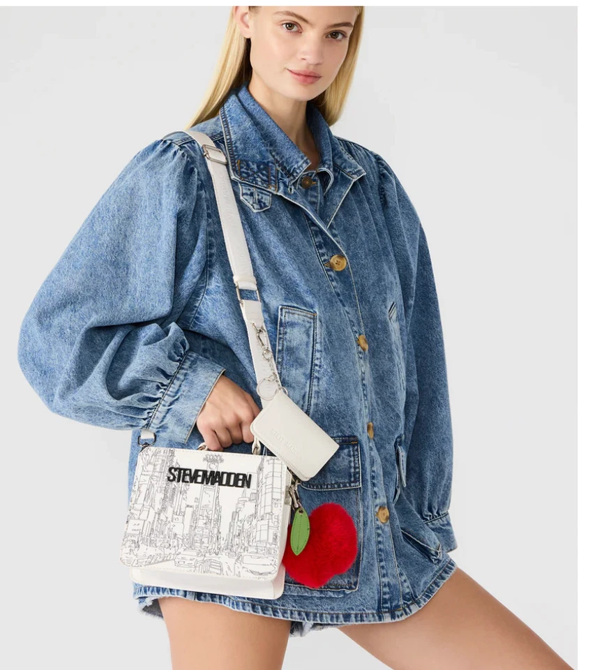 NIB STEVE MADDEN Evelyn Patch Box Gift Set White Multi SPECIAL EDITION HOLIDAY - Image 2 of 4