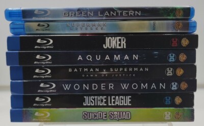 DC movie lot of 8 Blu-rays! Batman V Superman, Justice League, Joker, and more..