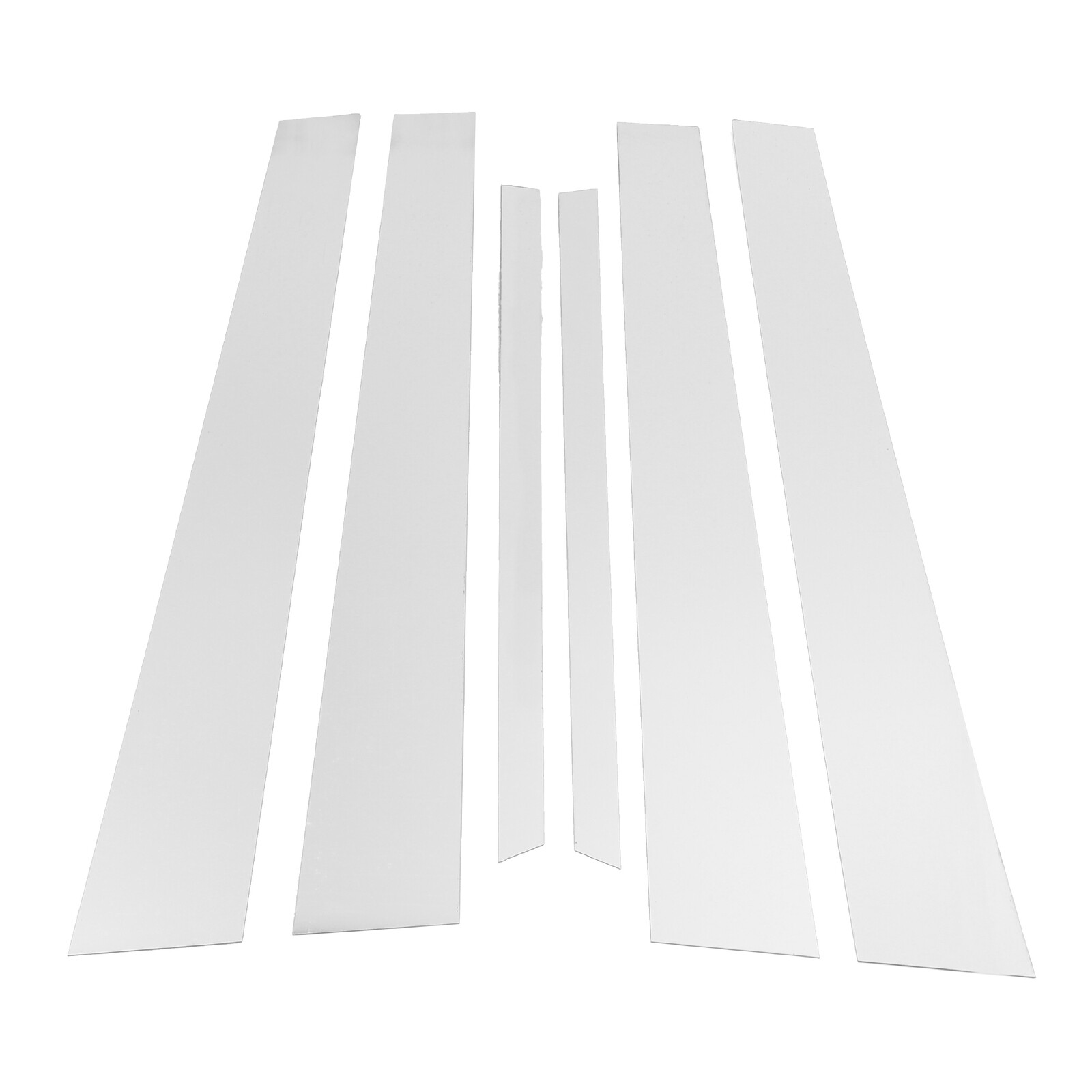 6 Pcs Door Pillar Window Trim for Lexus LS 2001-2006 Chrome Silver Tone