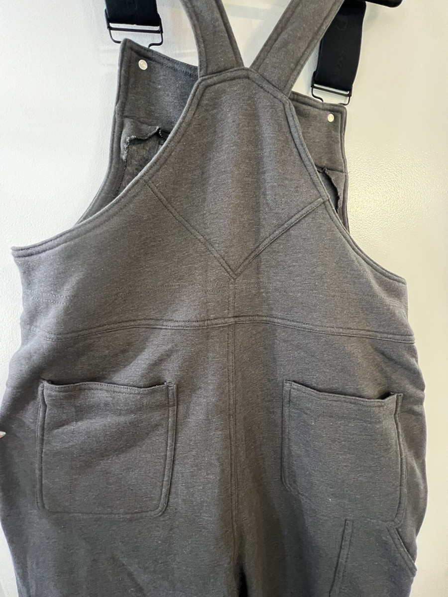 Champion Super Fleece Sweatpants Overalls Logo Gray Men's Size