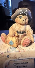 Vintage Enesco 617156 Cherished Teddies 'Taylor' Sail The Seas Pirate 1994
