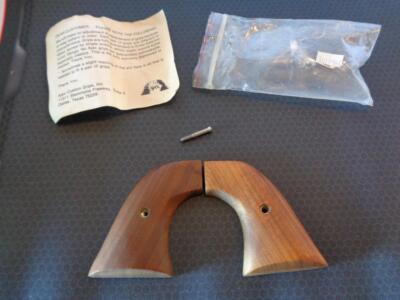 Vintage Ajax Custom Grips For a Ruger Vaquero Smooth Wood Grips & Screw
