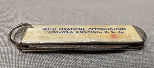 VTG Imperial Prov. R. I. USA Pocket Knife - Norwela Council B. S. A. ☆ - Picture 3 of 12