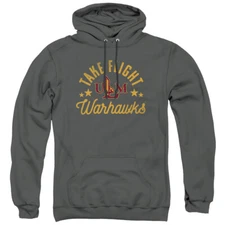 University of Louisiana Monroe Adult Pullover Hoodie Redhawks, Charcoal, S-3XL