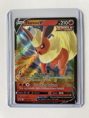 Flareon V SWSH149 NM Holo Foil Near Mint Pokemon Card Black Star