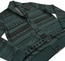 GREYSON Golf Wolf Snowflake Windbreaker Shawl Collar Jacket Cardigan Waterproof