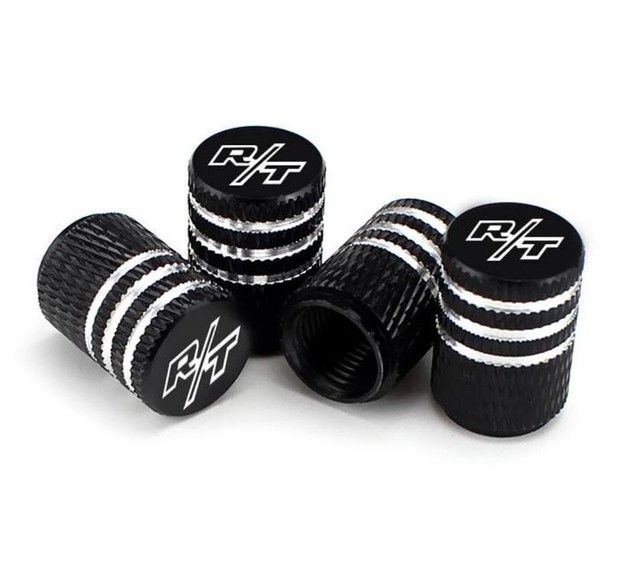 4x Black Aluminum Alloy Tire Air Valve Stem Cap Fits Most Dodge R/T Cars & SUVs 4x Black Aluminum Alloy Tire Air Valve Stem Cap Fits Most Dodge R/T Cars & SUVs