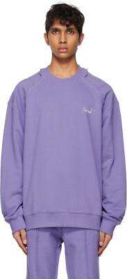 ADER Error Embroidered Logo Crew  weat | Purple | Size Medium / A2 | Oversiszed 