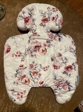 M matepe White Floral Reversible Car seat Cushion