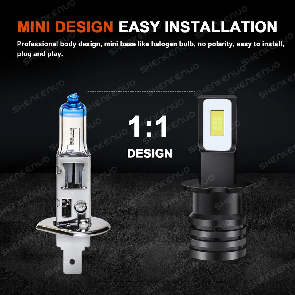 Combo de 4 faros LED altos/bajos + faros antiniebla 6000K para Infiniti Q45 1997 1998 Foto 3 de 4