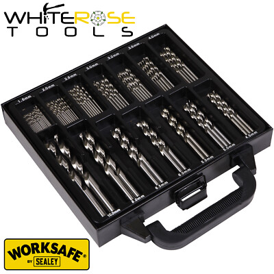 Sealey Bohrer Set komplett geschliffen 99tlg Split Point 1,5-10mm Metall Stahl Jobber