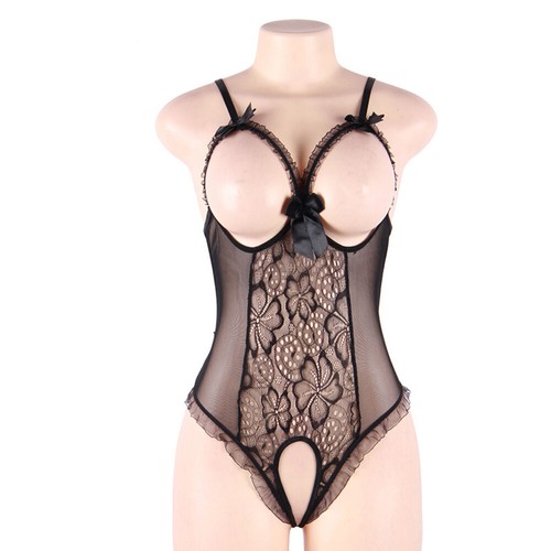 Womens Sexy Lingerie Sleepwear Lace Mesh Underwear Babydoll Nightwear Plus Size - Picture 33 of 50