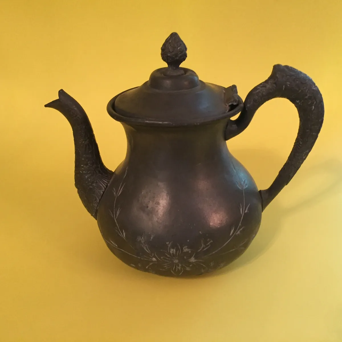 Antique Tea Pot, Royal Mfg. Co. Triple Plate, Early 1900