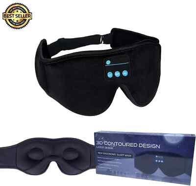 Sleep Mask With Bluetooth Headphones - 3D Sleep Mask Eye Mask - Ergonomics