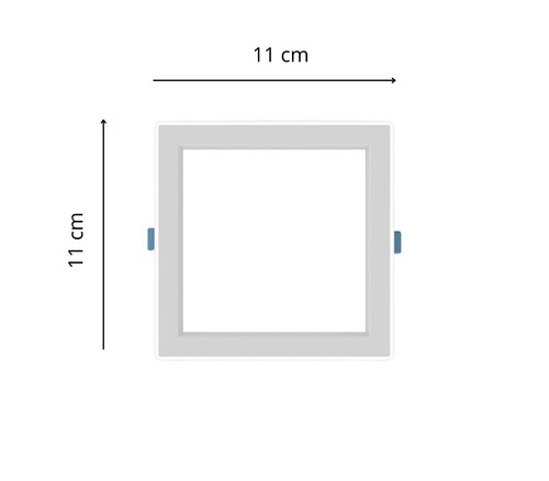 Faretto LED Incasso Pannello Quadrato 9W Ultra Slim Soffitto Luce Fredda HC - Foto 5 di 6
