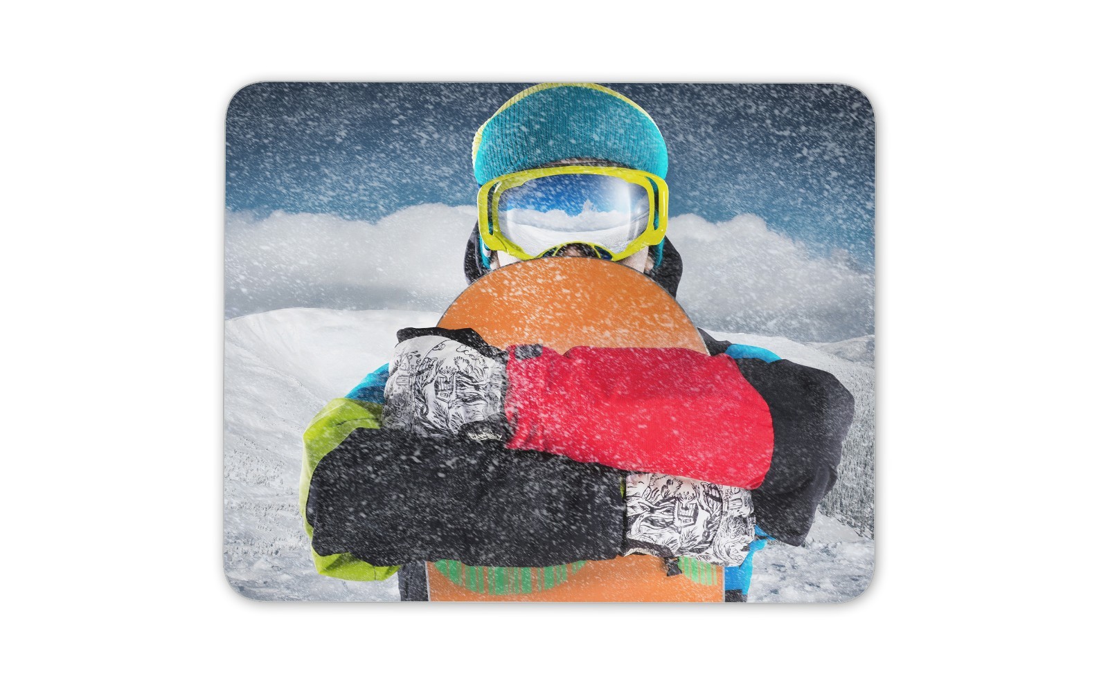 Alfombrilla de ratón Snowboarder - Snowboard esquí montañas niños regalo PC computadora #8322
